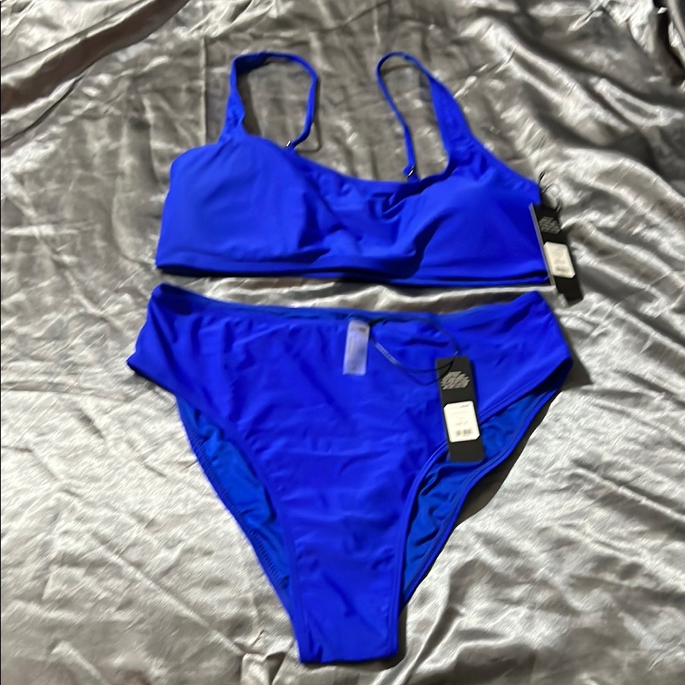 Fashion Nova Vibrant Blue Bikini Set